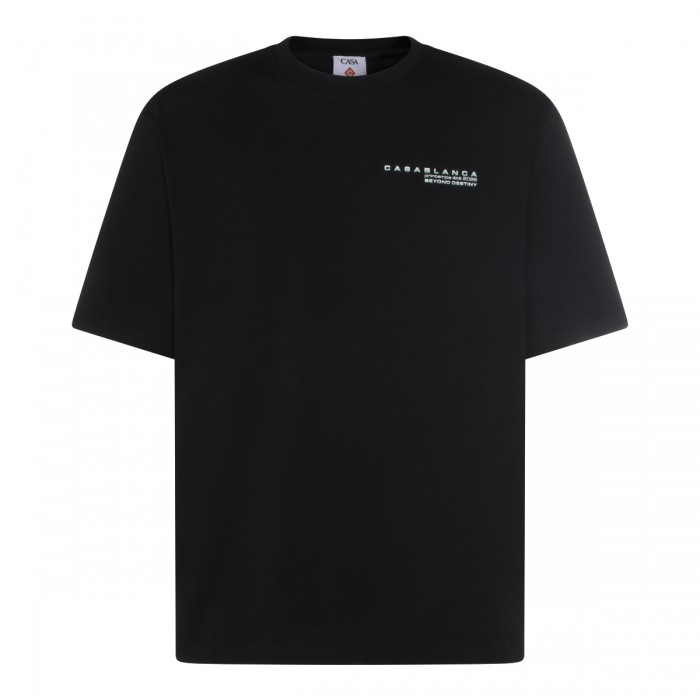 BLACK COTTON T-SHIRT