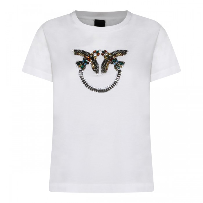 WHITE COTTON T-SHIRT