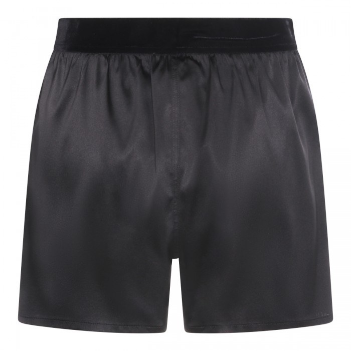 BLACK SILK SHORTS 2