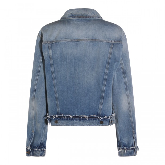 LIGHT BLUE COTTON DENIM JACKET 2