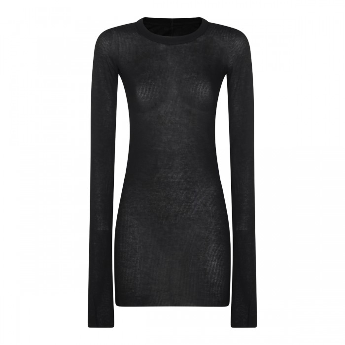 BLACK VISCOSE KNITWWEAR
