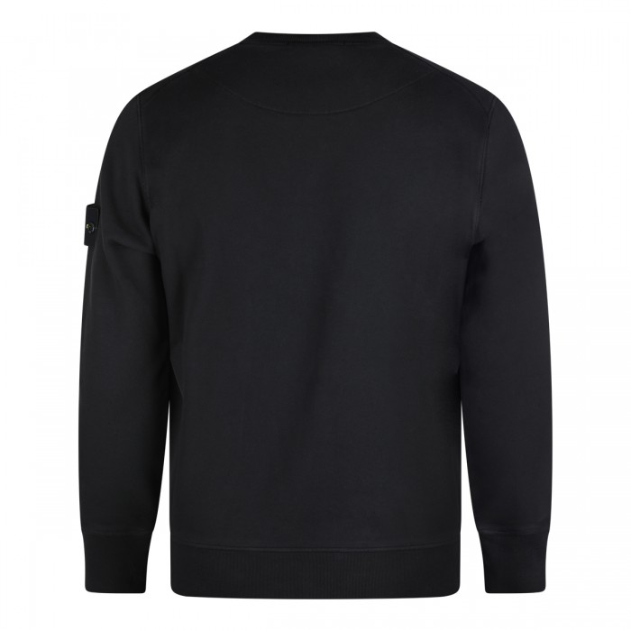 BLACK COTTON SWEATSHIRT 2
