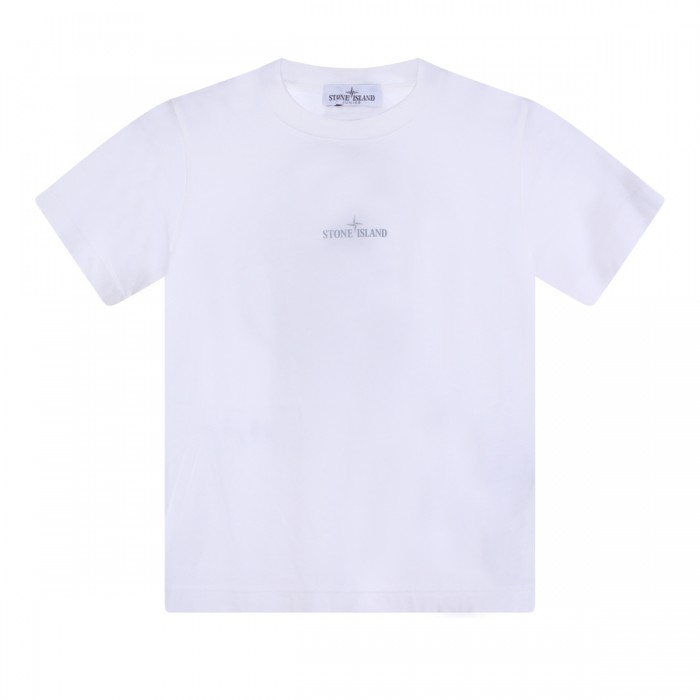 WHITE COTTON T-SHIRT