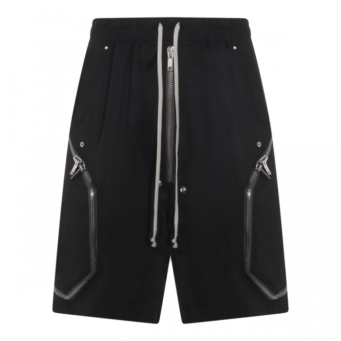 BLACK COTTON SHORTS