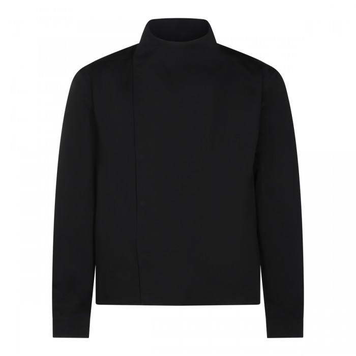 BLACK COTTON CASUAL JACKET