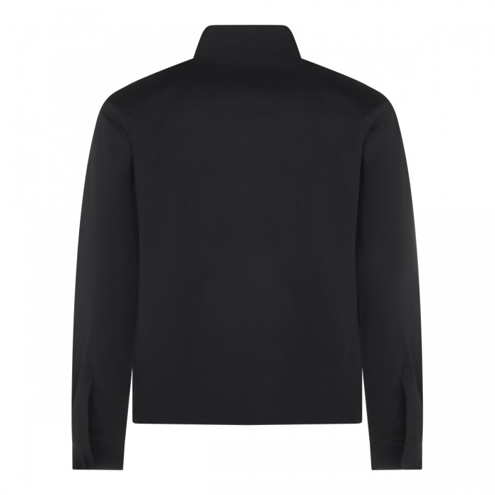 BLACK COTTON CASUAL JACKET 2