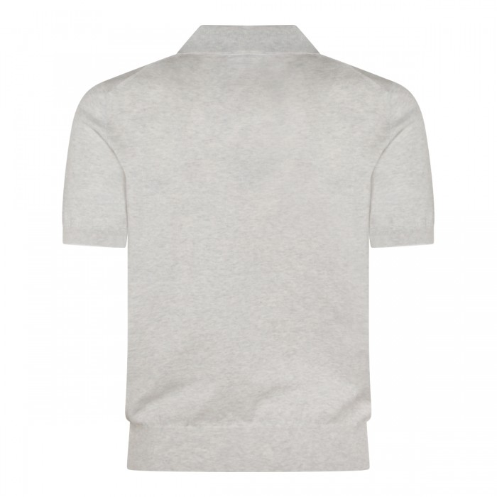 GREY COTTON POLO SHIRT 2