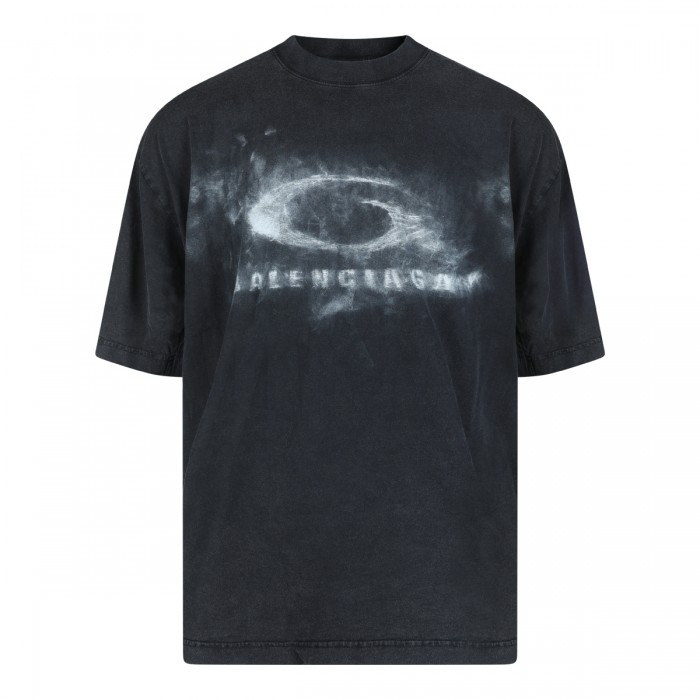 BLACK COTTON T-SHIRT