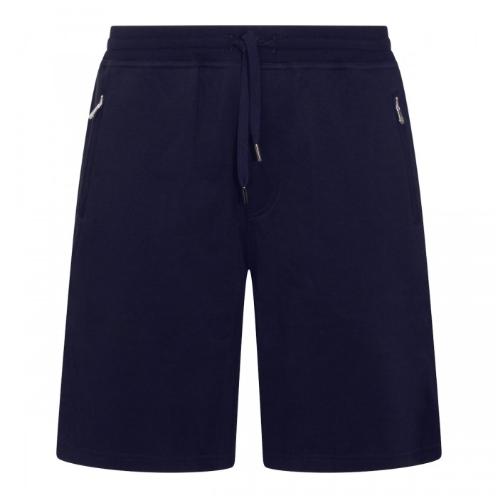 NAVY COTTON SHORTS