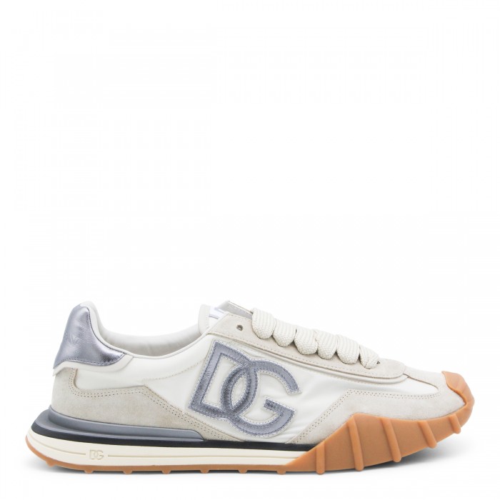 IVORY AND SILVER LEATHER DG...