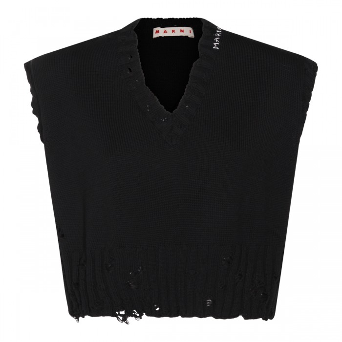 BLACK COTTON KNITWEAR