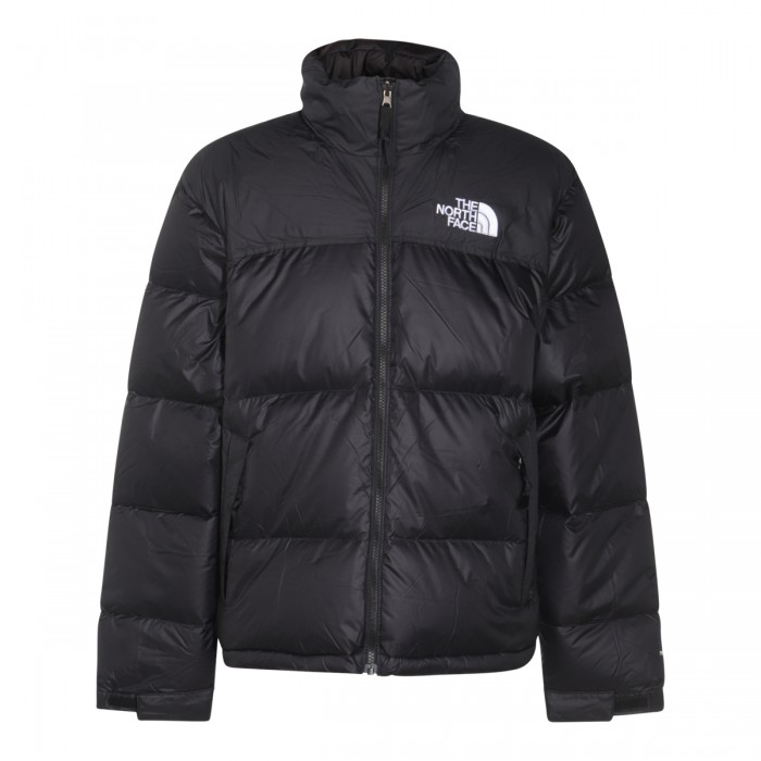 BLACK NYLON DOWN JACKET