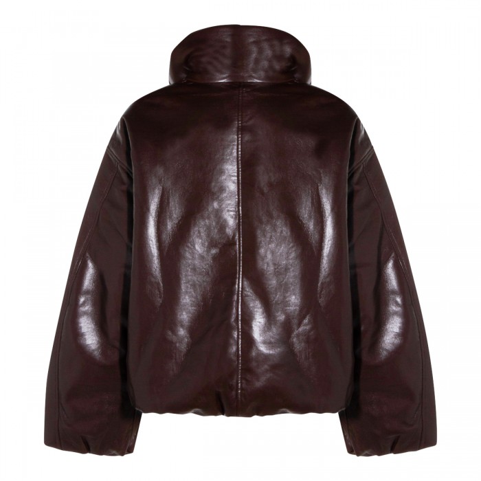 DEEP BROWN LEATHER JACKET 2