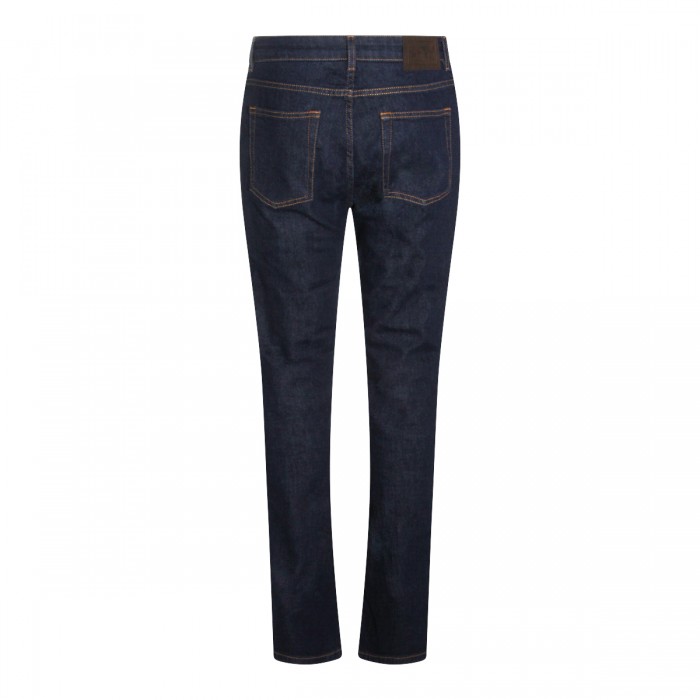DARK BLUE COTTON JEANS 2