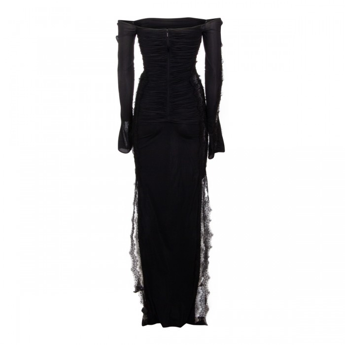 BLACK VISCOSE DRESS 2
