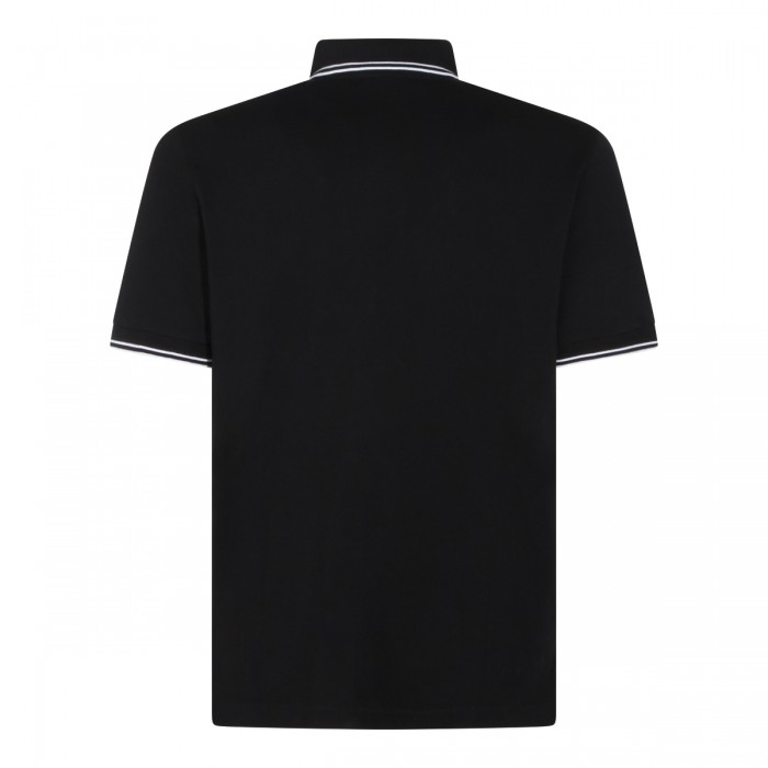 BLACK COTTON POLO SHIRT 2