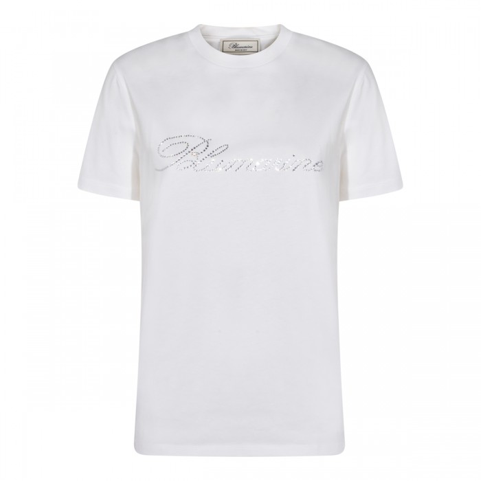 WHITE COTTON T-SHIRT