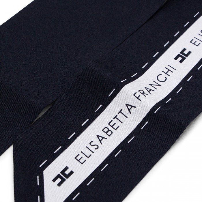 BLACK AND WHITE SILK SCARVES 2