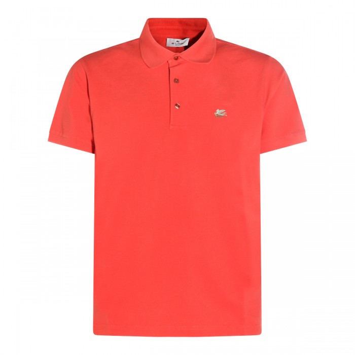 ORANGE COTTON POLO SHIRT