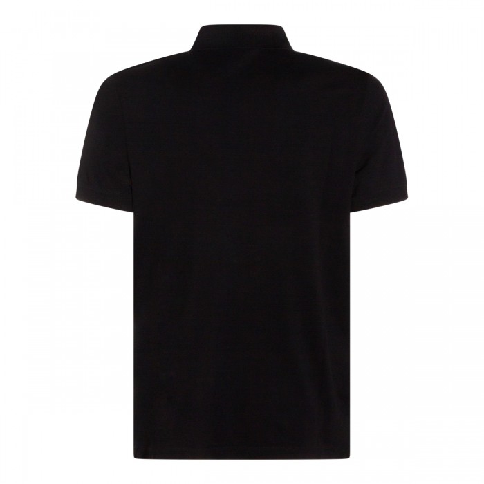 BLACK COTTON POLO SHIRT 2
