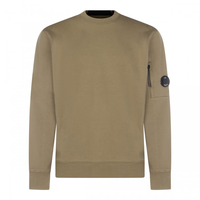 BEIGE COTTON SWEATSHIRT