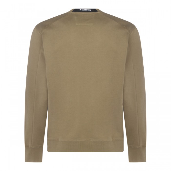 BEIGE COTTON SWEATSHIRT 2
