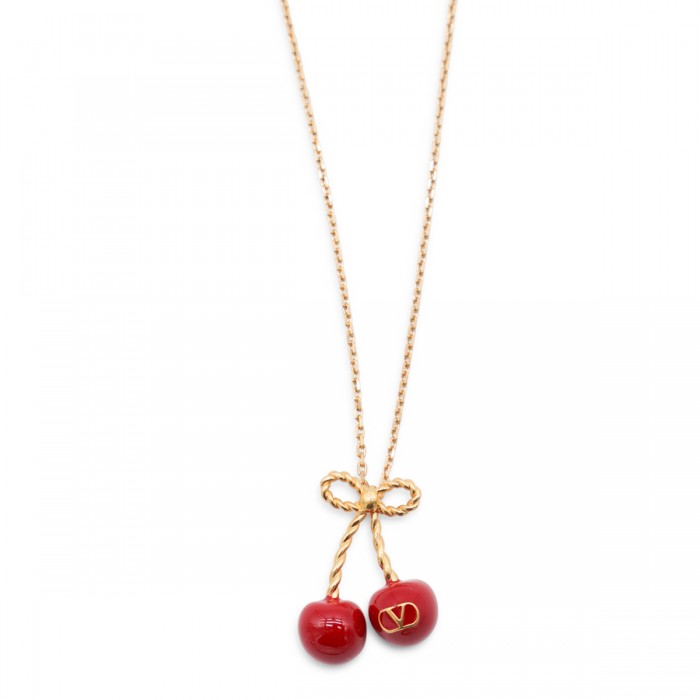 GOLD METAL CHERRYFIC NECKLACE 2