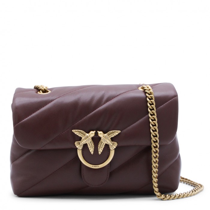 BURGUNDY LEATHER SMALL LOVE...