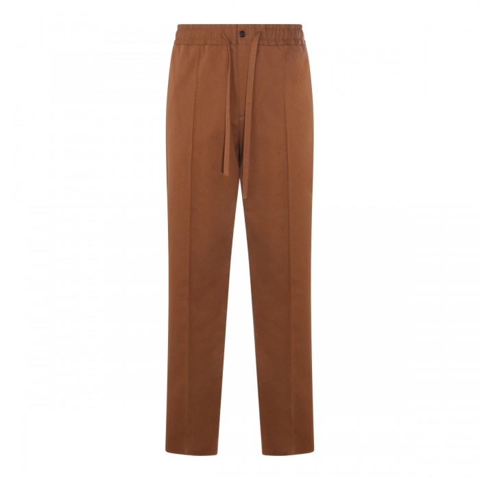 BROWN COTTON PANTS