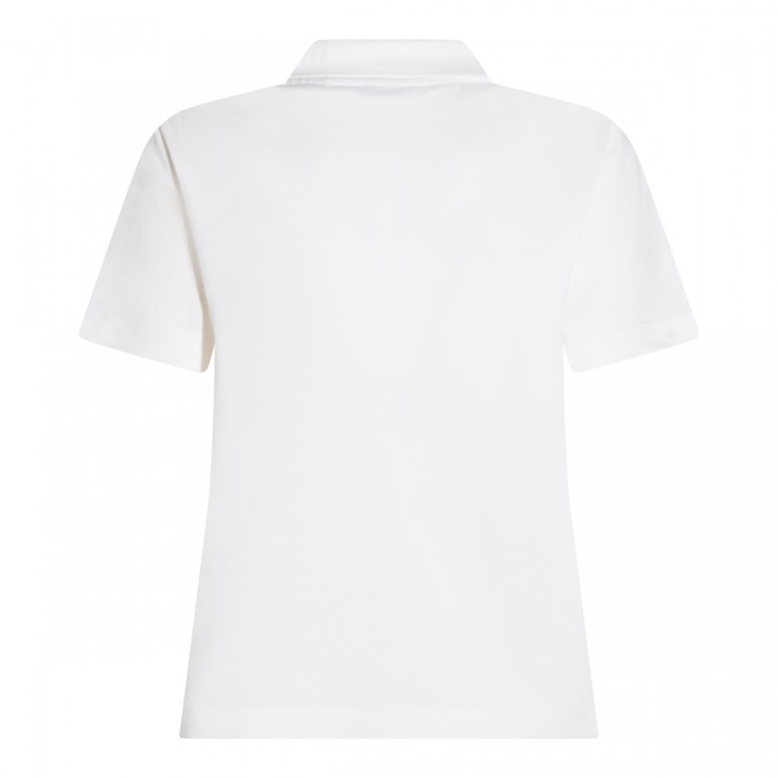 WHITE COTTON POLO SHIRT 2