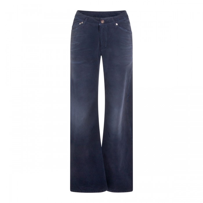 DARK BLUE COTTON JEANS