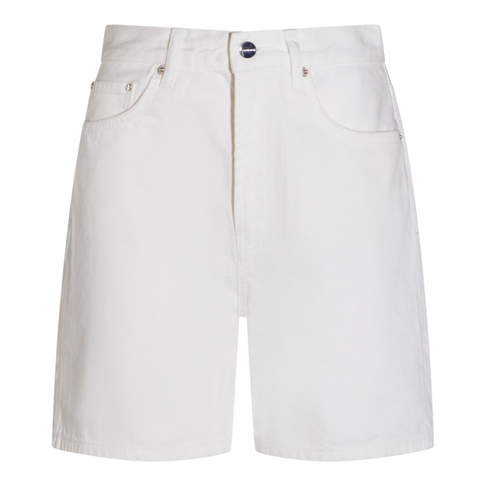 WHITE COTTON SHORTS