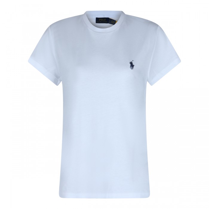 WHITE COTTON T-SHIRT