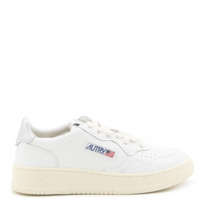 WHITE AND SILVER LEATHER O1...