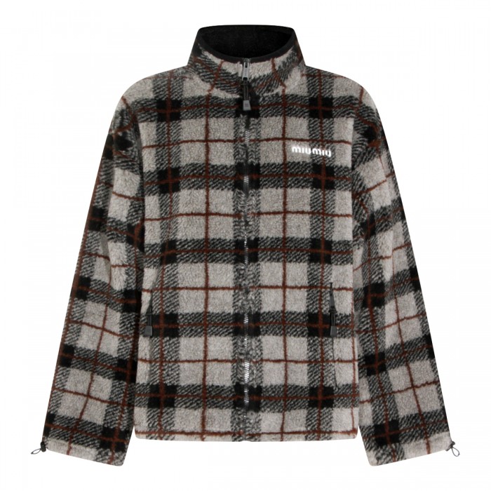 GREY AND BLACK VIRGIN WOOL...