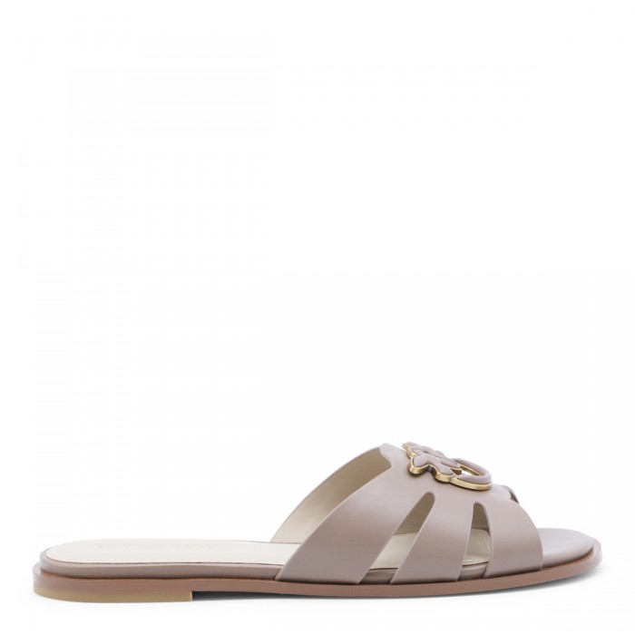 NUDE LEATHER MILLY 04 FLATS