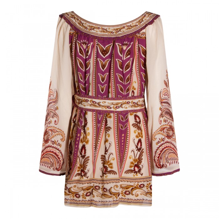 VIOLET VISCOSE DRESS 2