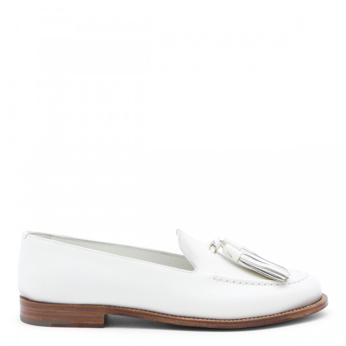 IVORY LEATHER LOAFERS