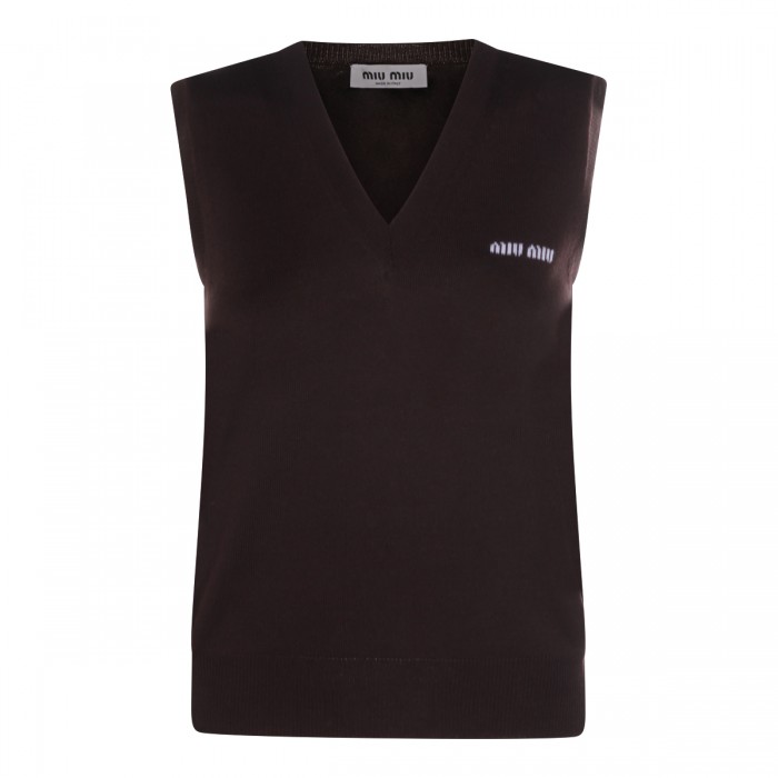 BROWN CASHMERE KNITWEAR