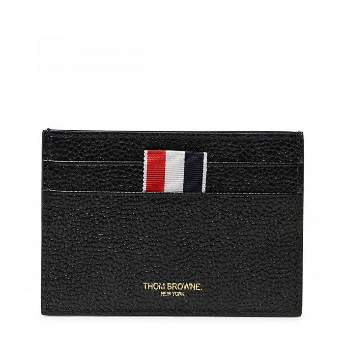 BLACK LEATHER CARD HOLDER