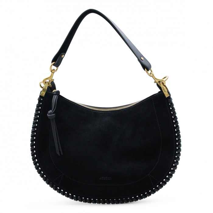 BLACK LEATHER SHOULDER BAG