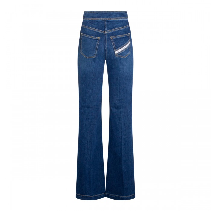 DARK BLUE COTTON JEANS 2