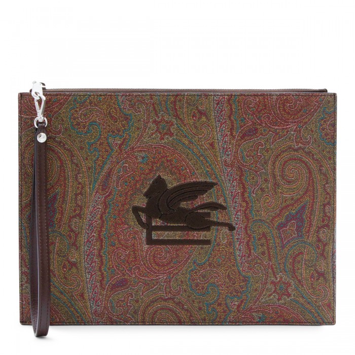 PAISLEY ZIPPED POUCHE