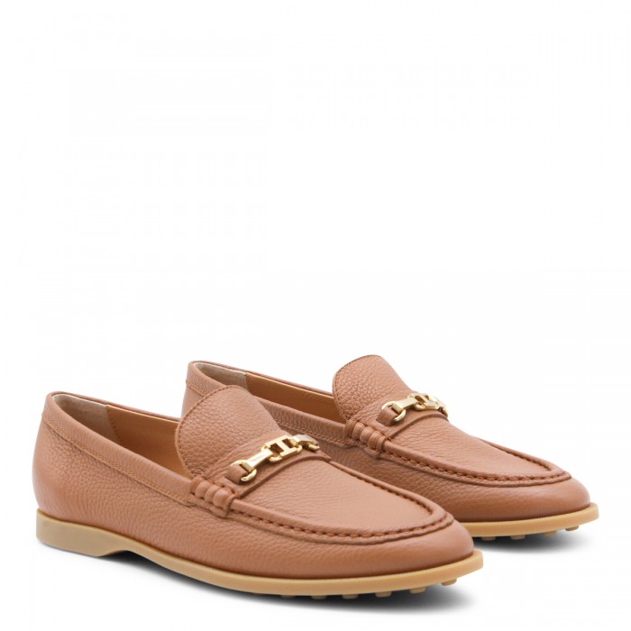 BROWN LEATHER LOAFERS 2