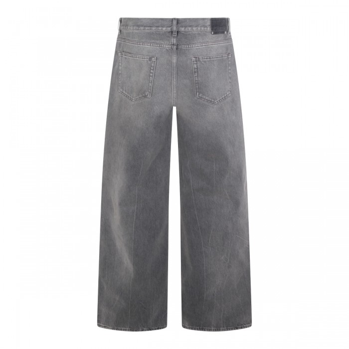 GREY COTTON DENIM JEANS 2