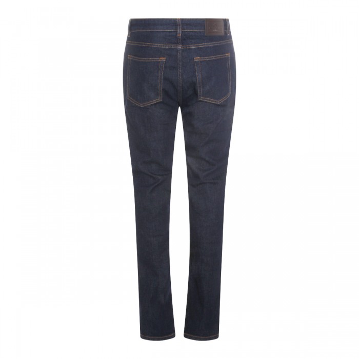 DARK BLUE COTTON JEANS