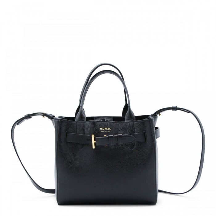 BLACK LEATHER TOTES
