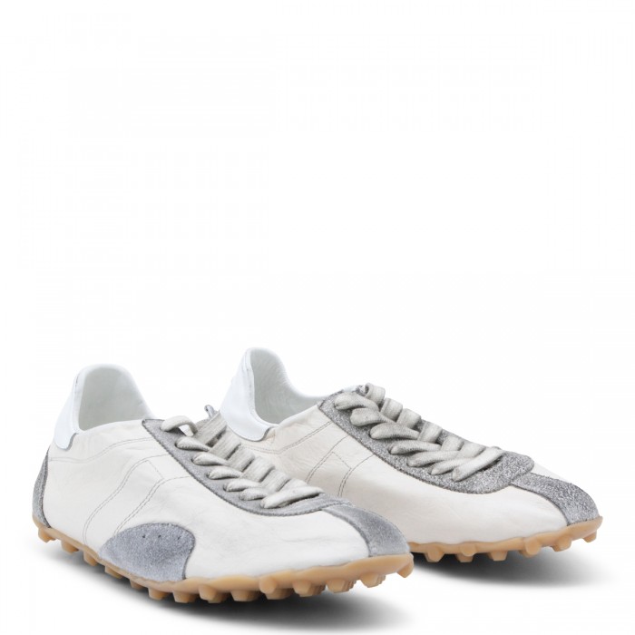 WHITE AND GREY LEATHER... 2