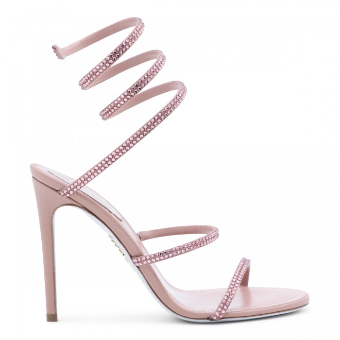 PINK LEATHER CLEO SANDALS
