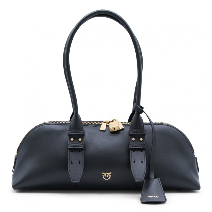 BLACK LEATHER ESCAPE TOP...